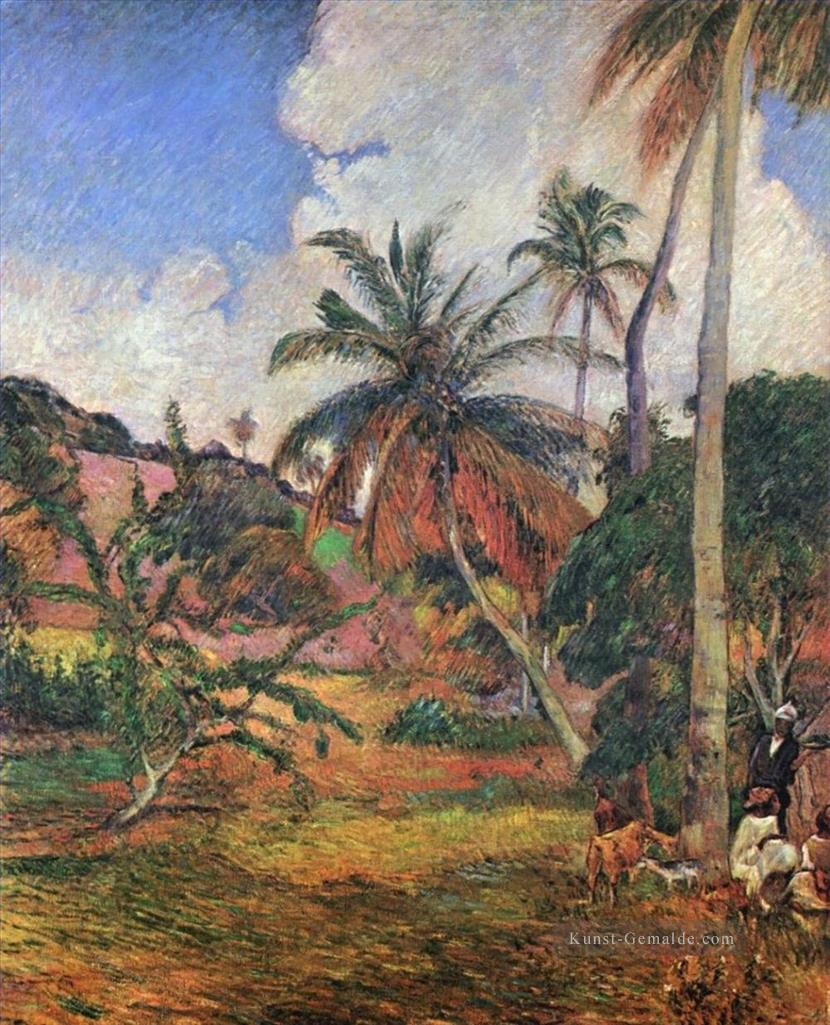 Palmen auf Martinique Beitrag Impressionismus Primitivismus Paul Gauguin Ölgemälde